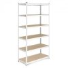 Regał magazynowy 222x110x50 cm stal galwanizowana 6 półek 1050 kg ModernHome