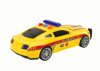 Sportowe Auto Ambulans Światła Dźwięk Żółty Napęd