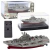 Statek Militarny Łódź Zdalnie Sterowana RC Srebrna 15cm