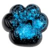 Gniotek Kocia Łapka Antystresowa Sensoryczna Squishy Czarna Niebieski Brokat