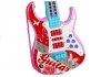Gitara Elektryczna Mikrofon Struny Zabawka Róż