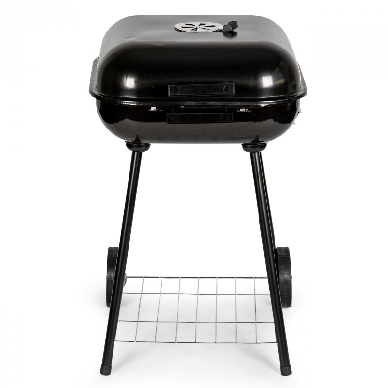 Grill węglowy ogrodowy z pokrywą na zawiasach + kółka MultiGarden