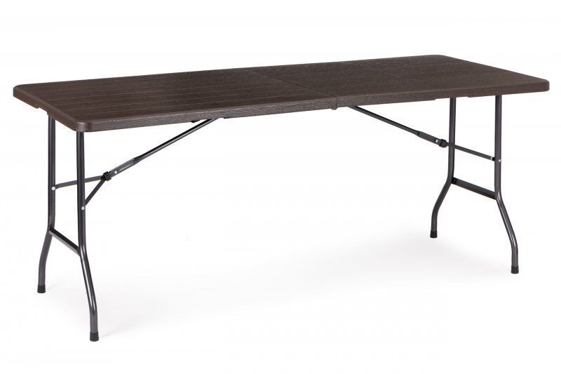Stół cateringowy bankietowy ogrodowy składany 180 cm brązowy ModernHome