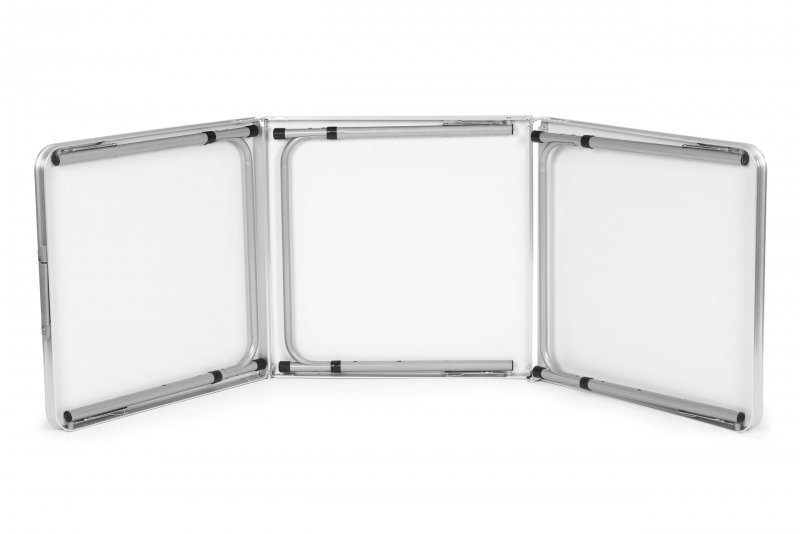 Stolik turystyczny stół składany kemping czarny blat 180x60 cm MultiGarden