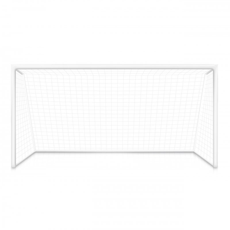 Bramka piłkarska treningowa z siatką 180x120 cm czarno-biała MultiGarden