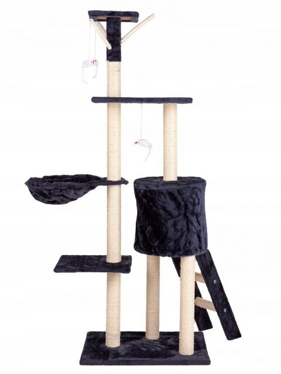 Drapak dla kota domek drzewo legowisko 138 cm XL szary Petsi