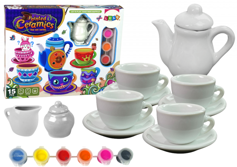 Zestaw Kreatywny Do Herbaty DIY Farby Porcelana