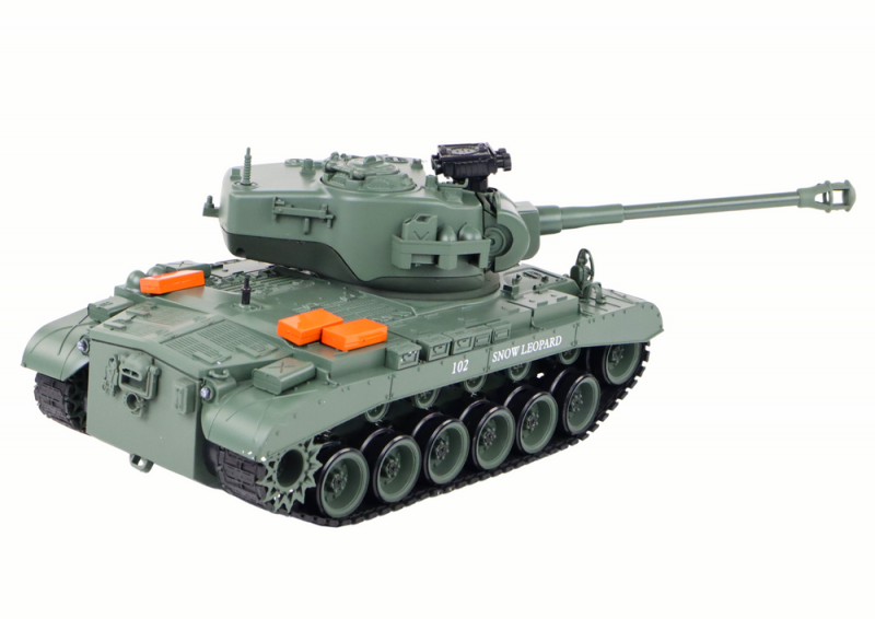 Czołg Leopard RC Zdalnie Sterowany Armata  1:18 Szary