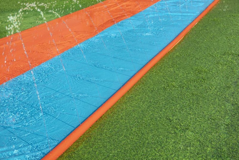 Ślizg Ślizgawka Wodna Podwójna Zjeżdżalnia 4.88m Bestway 52328