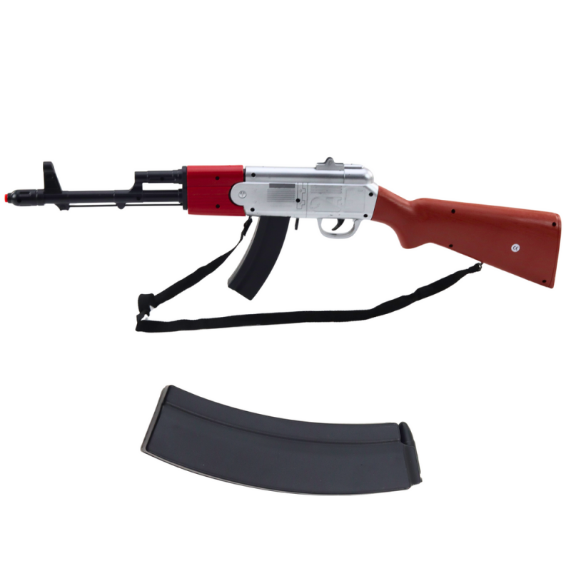 Karabin Strzelba Rekwizyt Pasek Na Ramię Brązowy Dźwięki 65cm
