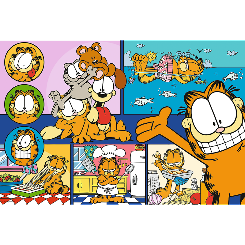 Puzzle - 100 - Leniwy Garfield Trefl 16521