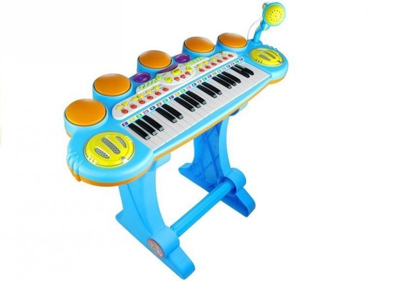 Organy Pianinko Keyboard Perkusja Stołek