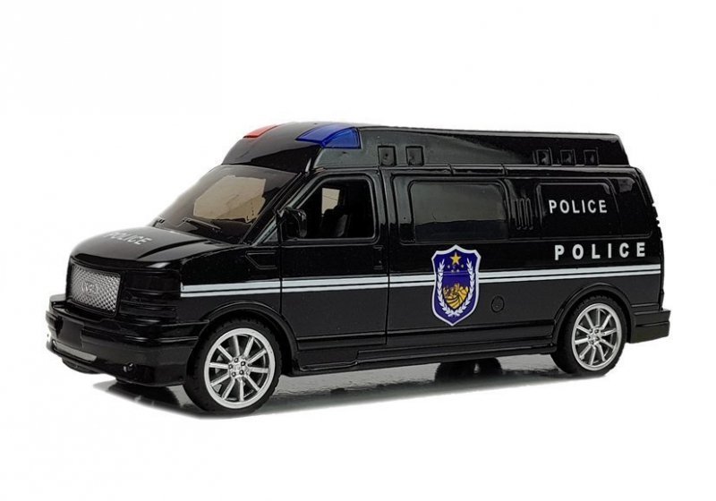 Auto Policja  z Naciągiem  ze światłami i dźwiękiem