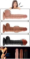 8.5 Real Extreme Dildo Flesh