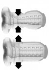 Masturbator Vibrating&Squeeze Black
