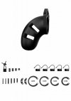 Model 20 - Chastity - 3.5 - Silicone Cock Cage - Black