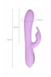 Vibrating roller with rotating clitoral stimulator JOS Jammy, silicone, purple, 22.5 cm