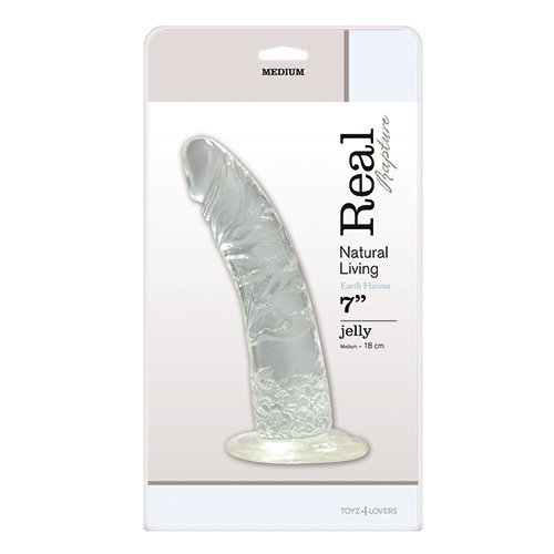 Dildo-FALLO JELLY REAL RAPTURE CLEAR 7&quot;