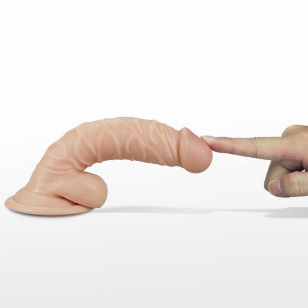 7.5&quot;&quot; Real Extreme Vibrating Dildo Flesh