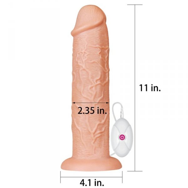 11&#039;&#039; Realistic Long Vibrating Dildo
