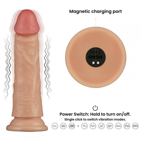 7&#039;&#039; Vibrating Power Basics Cock