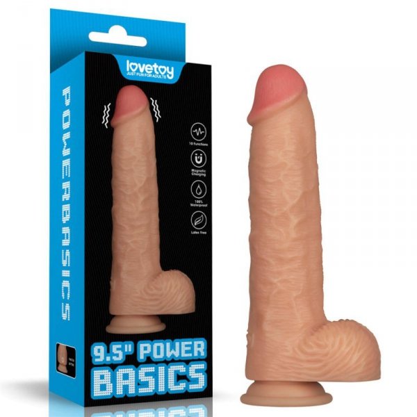 9.5&#039;&#039; Vibrating Power Basics Cock