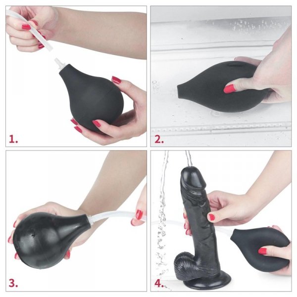 11&#039;&#039; Squirt Extreme Dildo - Black