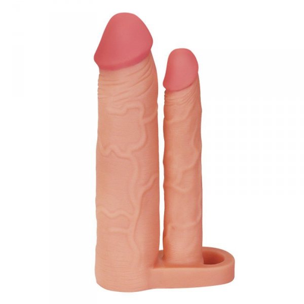 Add 2&quot;&quot; Pleasure X Tender Double Penis Sleeve