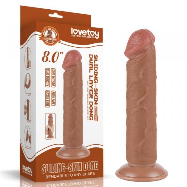 8&#039;&#039; Sliding Skin Dual Layer Dong Brown