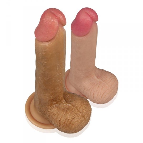 8&#039;&#039; Dual layered Platinum Silicone Cock