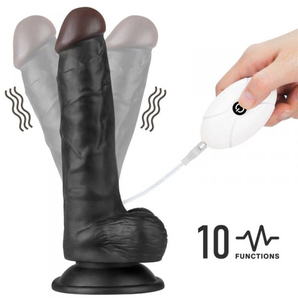 Vibrating Easy Strapon Set 7.5&#039;&#039; Black