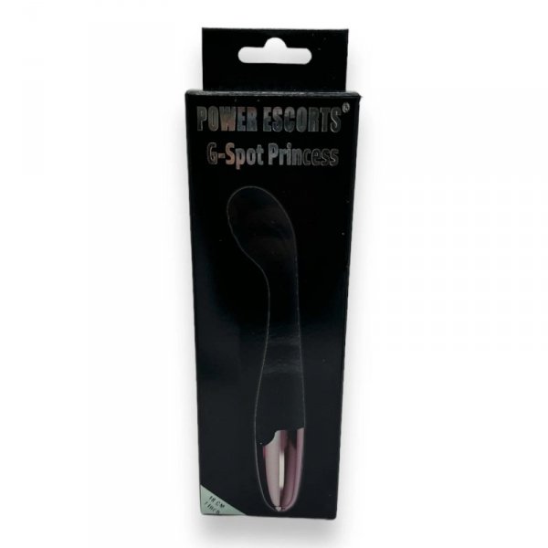 Power Escorts - Black - G Spot Princess Black - 18 Cm / 7 Inch Silicone G Spot Vibrator