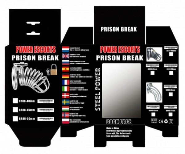 Prison BReak metal large  50 mm with lock
