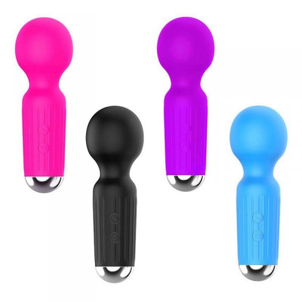 Stymulator-Rechargeable Mini Masager USB 20 Functions - Blue