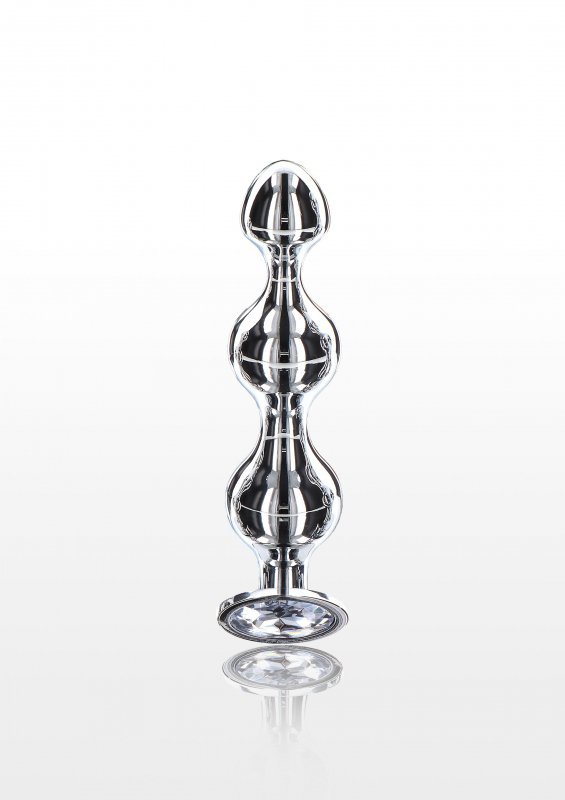 Diamond Star Beads Medium Silver
