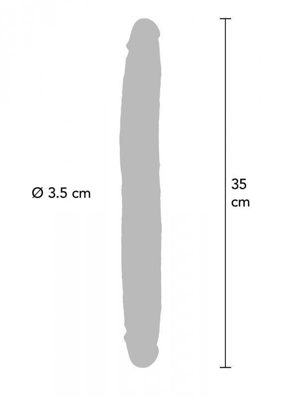 Silicone Foreskin D-Dong 35 cm Caramel skin tone