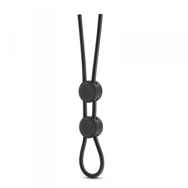 STAY HARD DOUBLE LOOP COCK RING BLACK