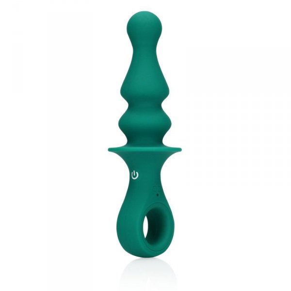 Pawn Shaped Anal Vibrator - Peacock Plume