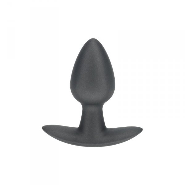 Smooth Silicone Anal Plug - Small - 2.6 / 6,5 cm - Gunmetal