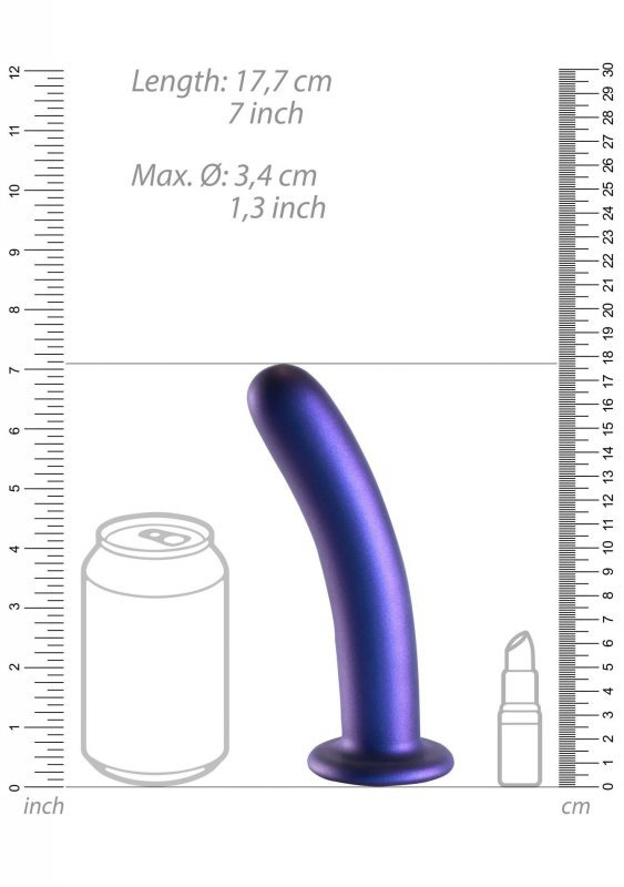 Smooth Silicone G-Spot Dildo - 7&#039;&#039; / 17 cm
