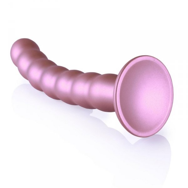 Beaded G-Spot Dildo - 8&#039;&#039; / 20,5 cm - Rose Gold