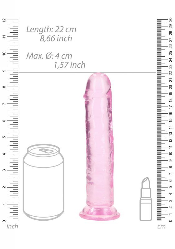Straight Realistic Dildo with Suction Cup - 8&#039;&#039; / 20