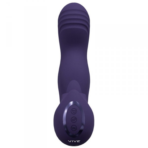 VIVE - Yumi - Rechargeable Triple Motor - G-Spot Finger Motion Vibrator and Flickering Tongue Stimul