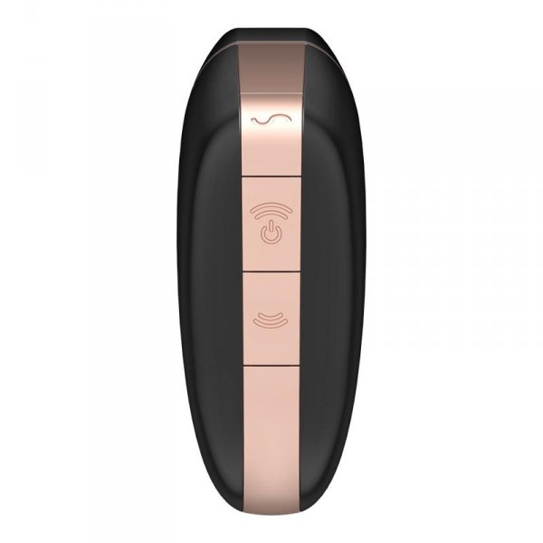 Wibrator - Love Triangle Air Pulse Stimulator + Vibration Black