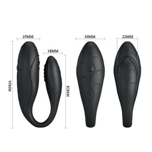 PRETTY LOVE -  INDULGENCE PLUS, 30 functions black