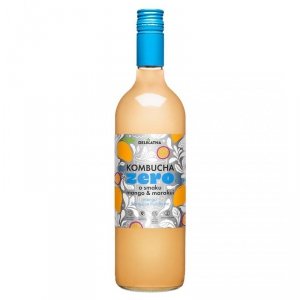 KOMBUCHA O SMAKU MANGO I MARAKUI ZERO % CUKRU 750 ml - DELIKATNA