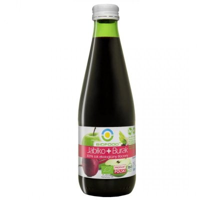 SOK JABŁKOWO - BURACZKOWY NFC BEZGLUTENOWY BIO 300 ml - BIOFOOD