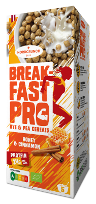 KULKI PROTEINOWE MIODOWO - CYNAMONOWE BIO 150 g - NORDCRUNCH (BREAKFAST PRO)