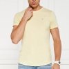 T-shirt Tommy Jeans koszulka męska z okrągłym dekoldem żółta