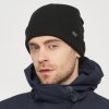 Jack Wolfskin czapka zimowa czarna małe logo unisex